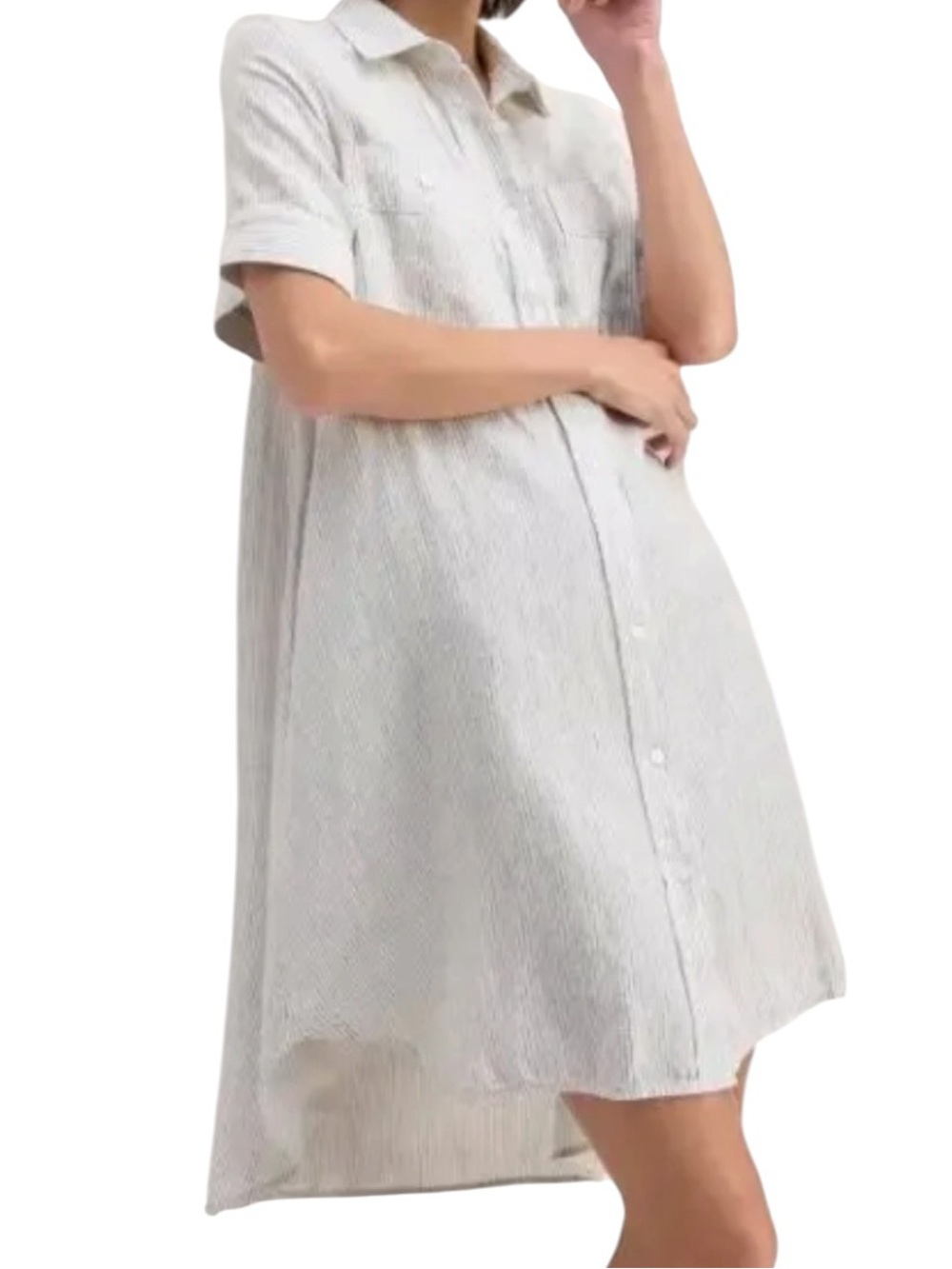 EVERLANE The Daytripper In 100% European Flax Linen Shirt Dress - Picture 2 of 13